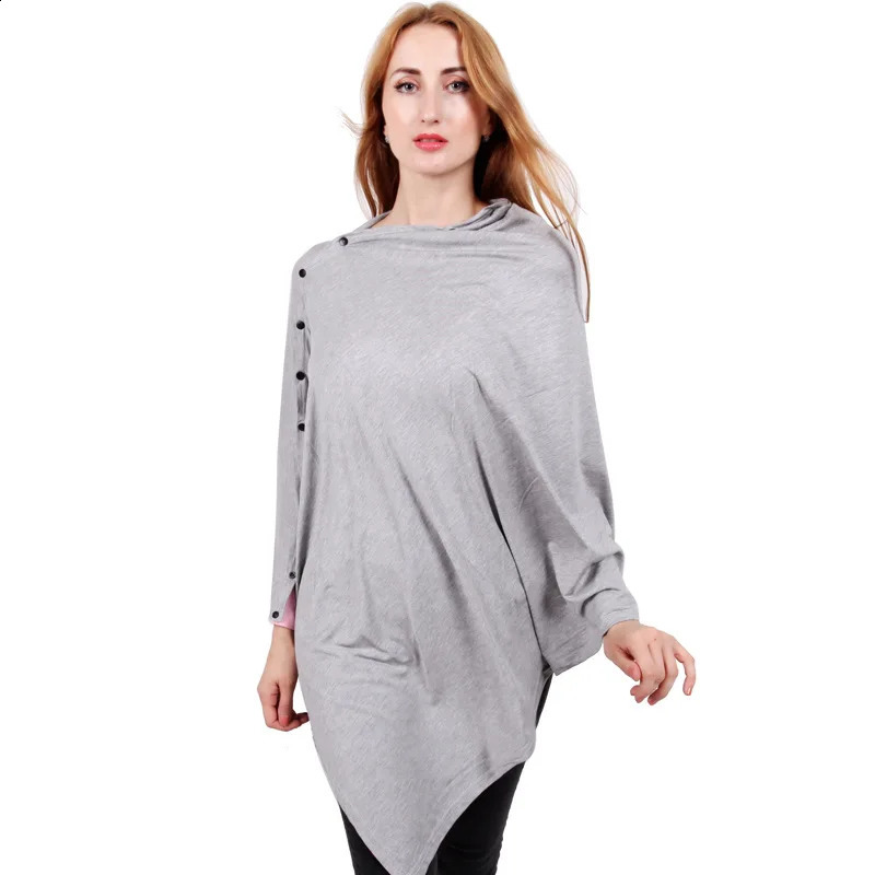 Mother Nursing Covers Soft Long Nursing Scarf Solid Modal Snap Button Baby Stroller Cover Multifunctional For Mom 241223