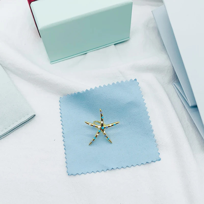 925 sterling silver golden color starfish clip on earrings for women original light jewelry piercing ear cuff 241220