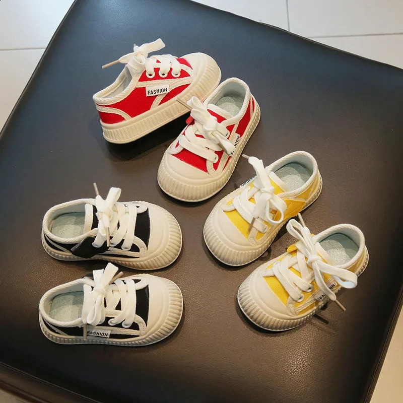 Lightweight Canvas Shoes for Baby Boy Casual Shallow Toddler Girl Shoes Outdoor Flexible Sole Infant born Sneakers H01263 241223