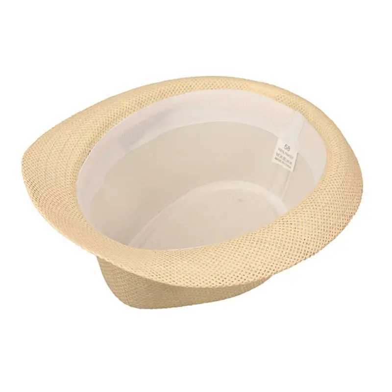Caps Hats Childrens Summer Beach Straw Hat Jazz Panama Trilby Fedora Hat Gangster Hat Outdoor Breathable Hat Girl Boy Sunhat H241223