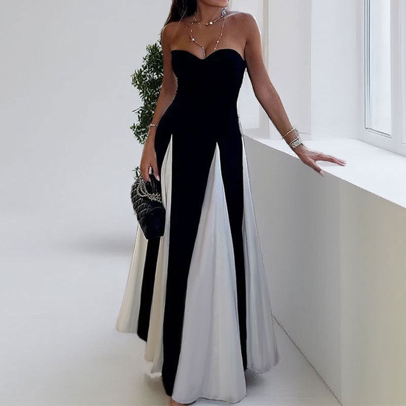 H1123 Winter dress new style personality fashion temperament elegant sexy backless slim evening dress
