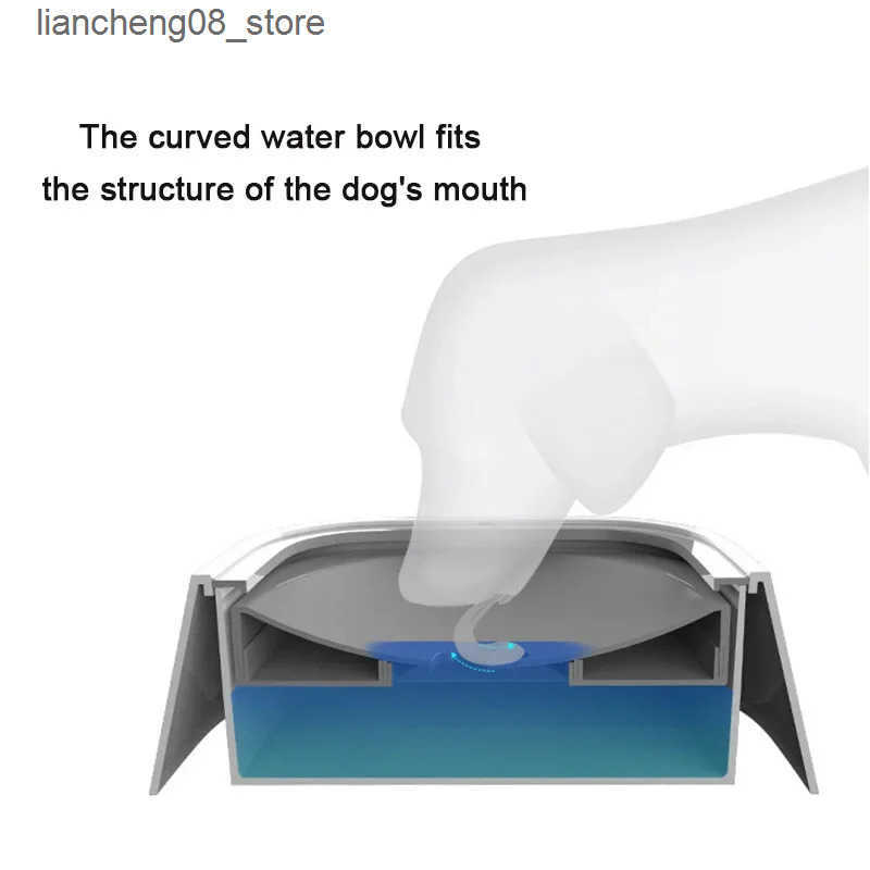 Dog Bowls Dishes Dog Drinking Water Bowl Floating Non-Wetting Mouth Cat Bowl Without Spill Drinking Water Dispenser Plastic Anti-Over Dog Bowl L240910