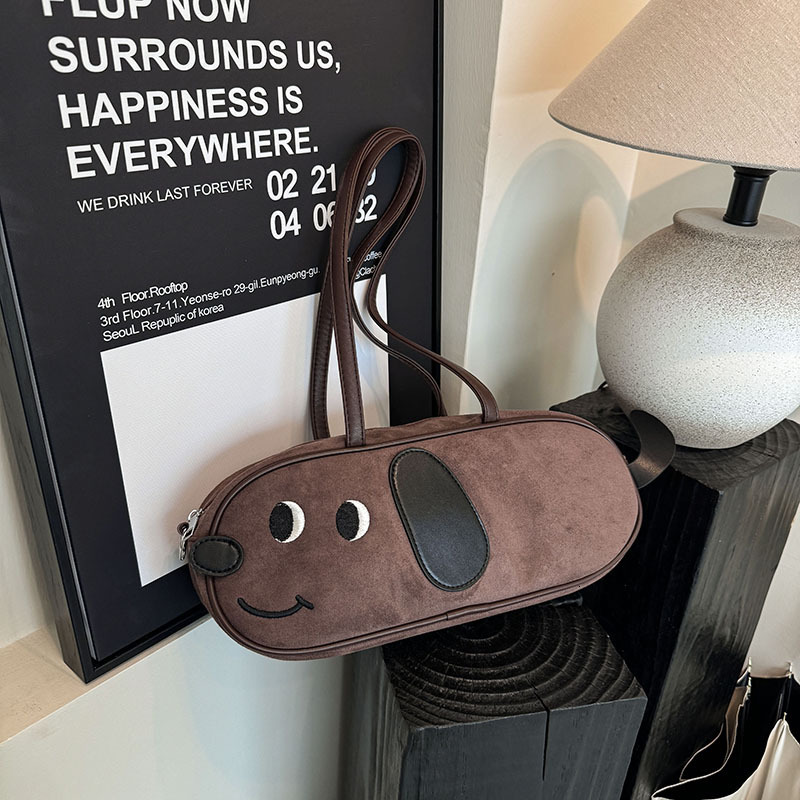 Designer Fun Sausage Dog PU Shoulder Bag New Matte Sausage Dog Bag French Stick Bag Armband Bag Crossbody Bag