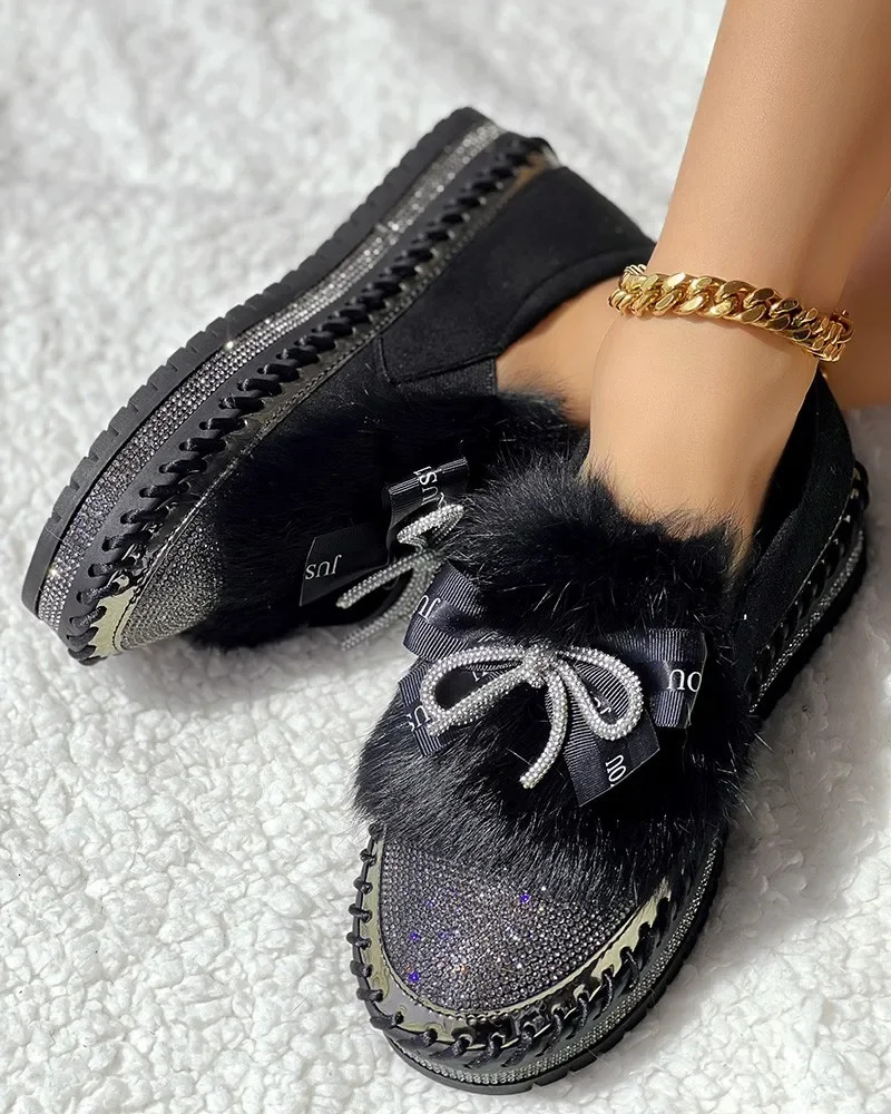 2025 New Flat Shoes Designer Butterfly Knot Decoration Blurred Details Slippers Women's Shoes Casual Round Toe Outdoor Shoes