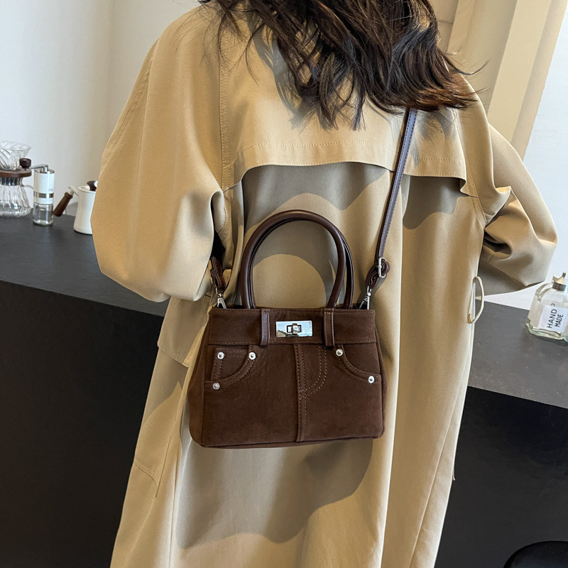 Canvas Tote With Strap: Women's Single Shoulder Handbag - Square Sanding Tote, Lightweight File Bag For Daily Use New Free Delivery Designer Bag