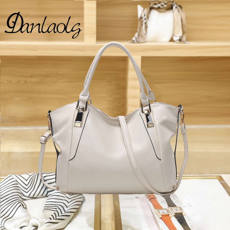 Autumn Women's New Leather Texture Mother Bag With Lychee Pattern Large Capacity Handbag