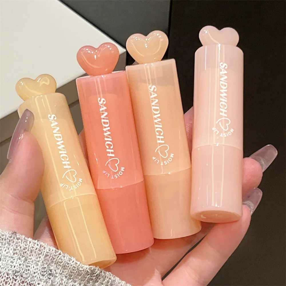Moisturizing Jelly Sand Lipstick Makeup Peach Color Lip Balm Crystal Temperature Change Lipstick Clear Lip Gloss Lips CareXJ241223