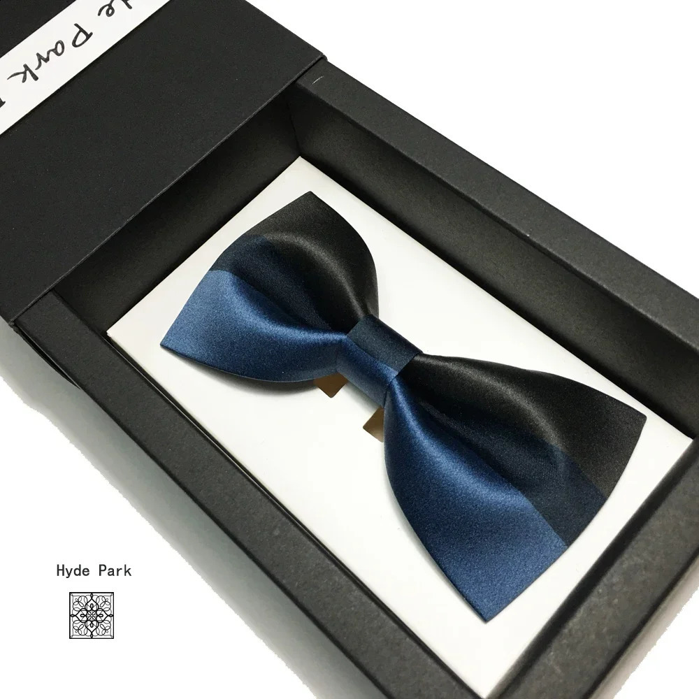 Handmade Wedding Groom Mens High Quality Deep Blue Brown Tie High Quality Business Office Tie 241220