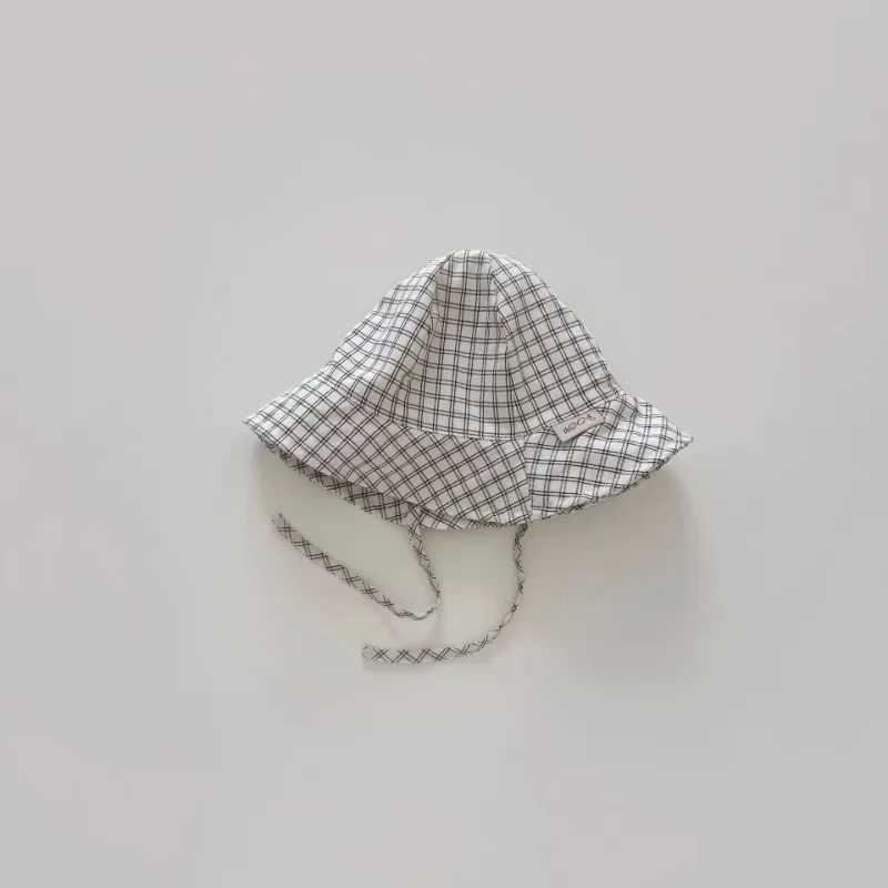 Caps Hats New summer baby sun hat double-sided wearing baby fisherman hat outdoor beach windproof childrens Panama sun hat H241223