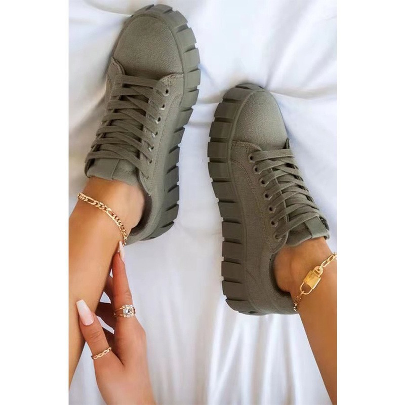 2025 New Women's Vulcanized Shoes, Casual, Fashionable, Comfortable, Breathable, White Flat Shoes, Designer Women's Thick soled Sports Shoes