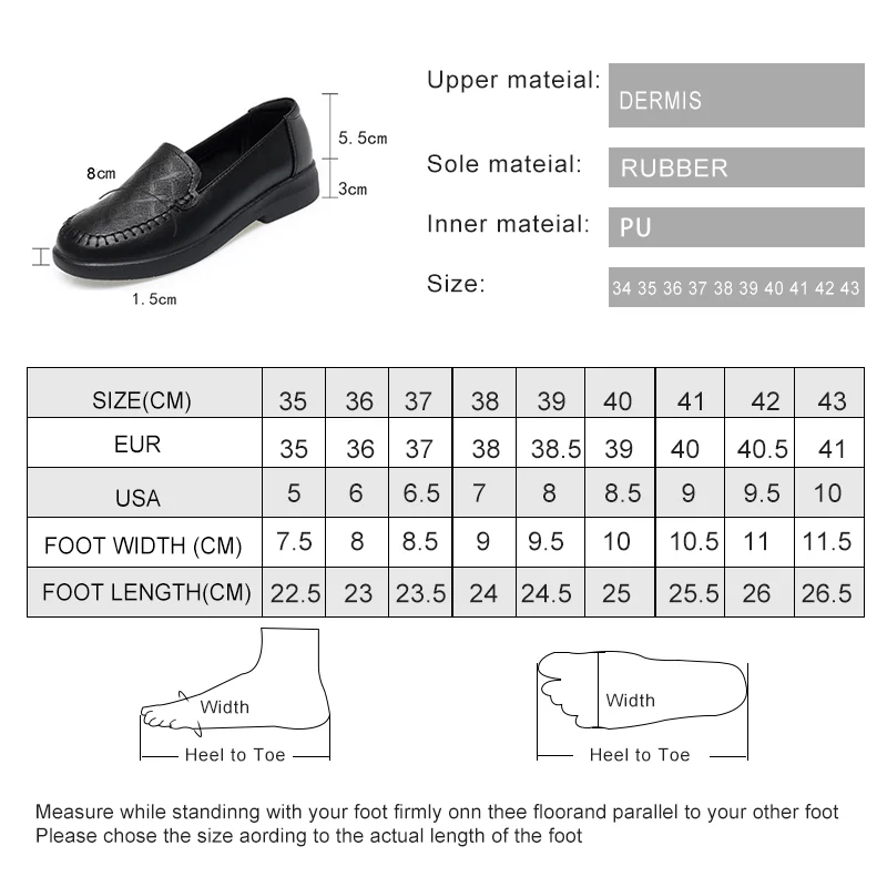AIYUQI Women Loafers Spring Genuine Leather Cut-out Women Casual Round Toe Large Size Mom Shoes Women