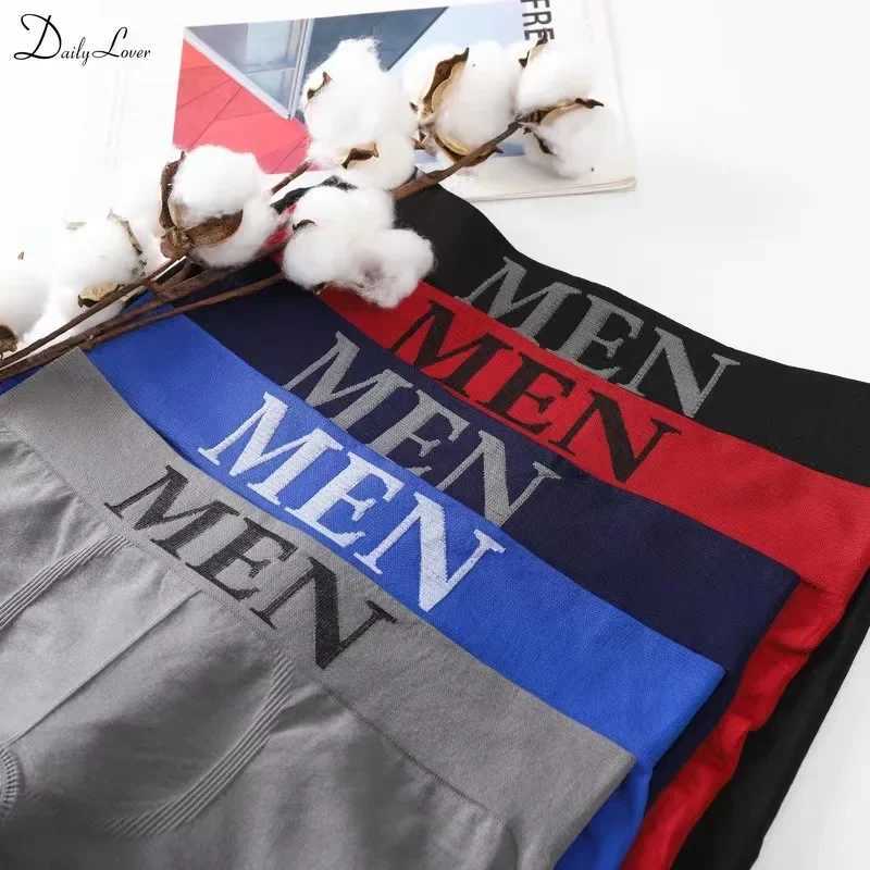 PC Mens Underwear Letter Printed Underwear Boxershorses Mens Soft Boxing Shorts 2024 Breathable Mens High Elasticity Underwear W241223