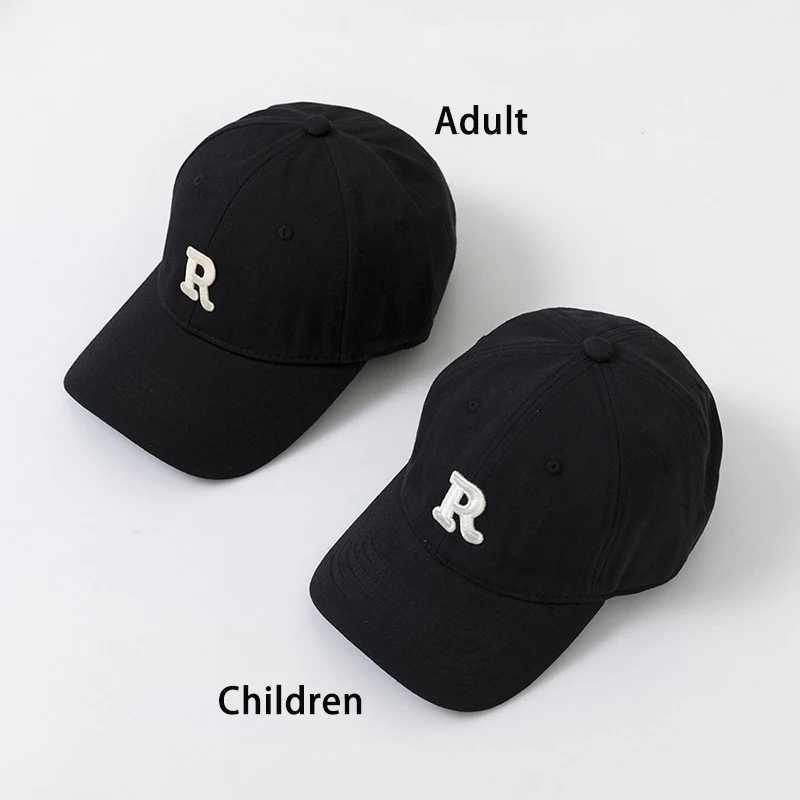 Caps Hats Childrens Baseball Hat Spring Festival Summer Solid Sunhat Embroidered Letter Boys and Girls Cotton Buckle Hat Childrens Hip Hop Fishing Hat
