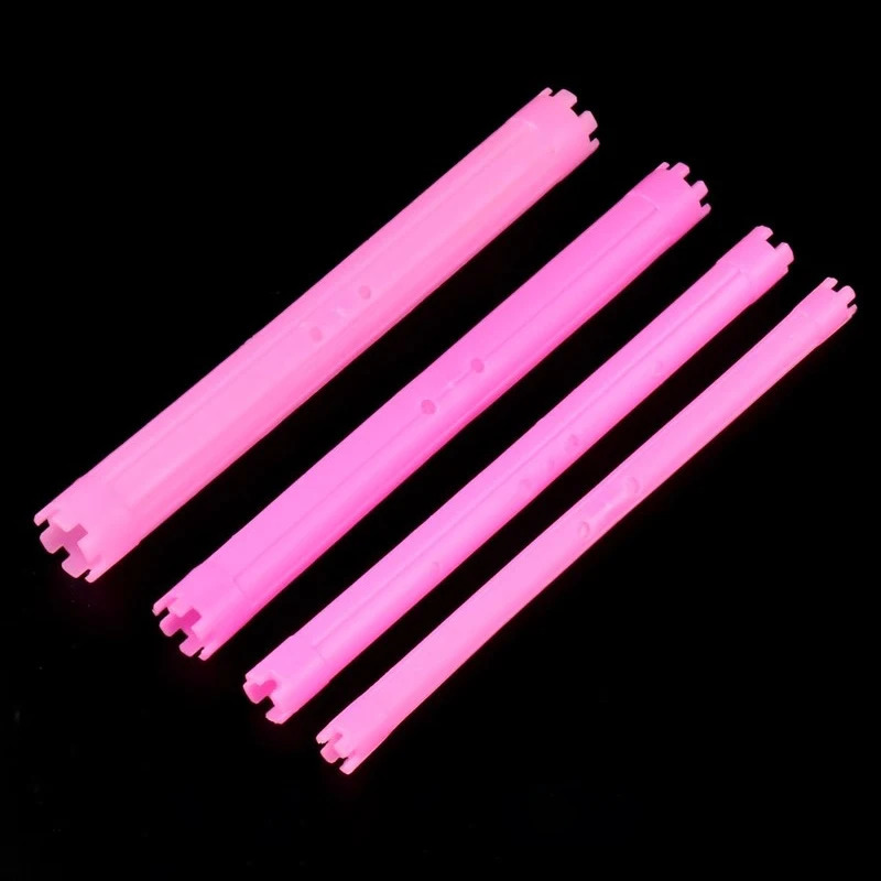 30pcs/set 16.5cm Length Hollow Cold Perm Rods with Rubberbands Extra Long Curler Bars Heatless Rollers Hairdresser Tools 1903 241220
