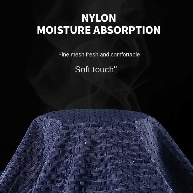 Solid mens summer silk underwear boxing shorts breathable underwear bamboo carbon fiber antibacterial hollow underwear W241223