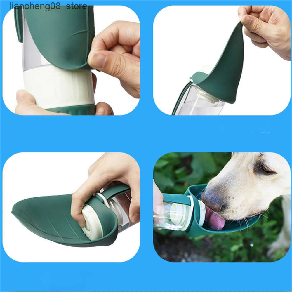 Dog Bowls Dishes Portable Pet Water Bowl Food Feeder for Dogs Cats Foldable Puppy Cats Drinking Bottle Outdoor Travel Chihuahua Drinker Supplies L2409