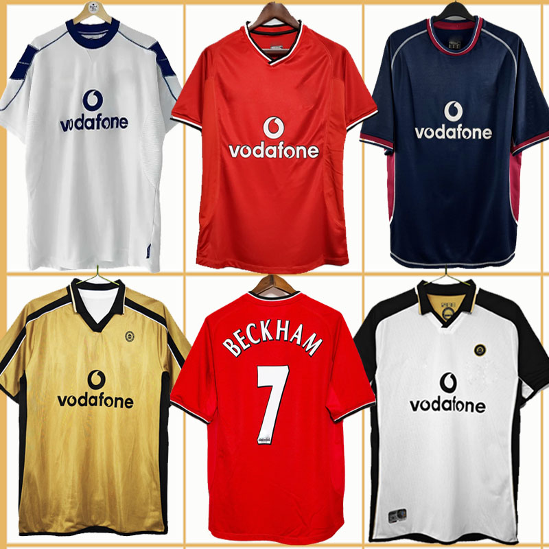 BECKHAM retro jerseys 00 02 v.NISTELROOY GIGGS vintage jersey 2012 SCHOLES KEANE VERON classic football shirt long sleeves kids kit