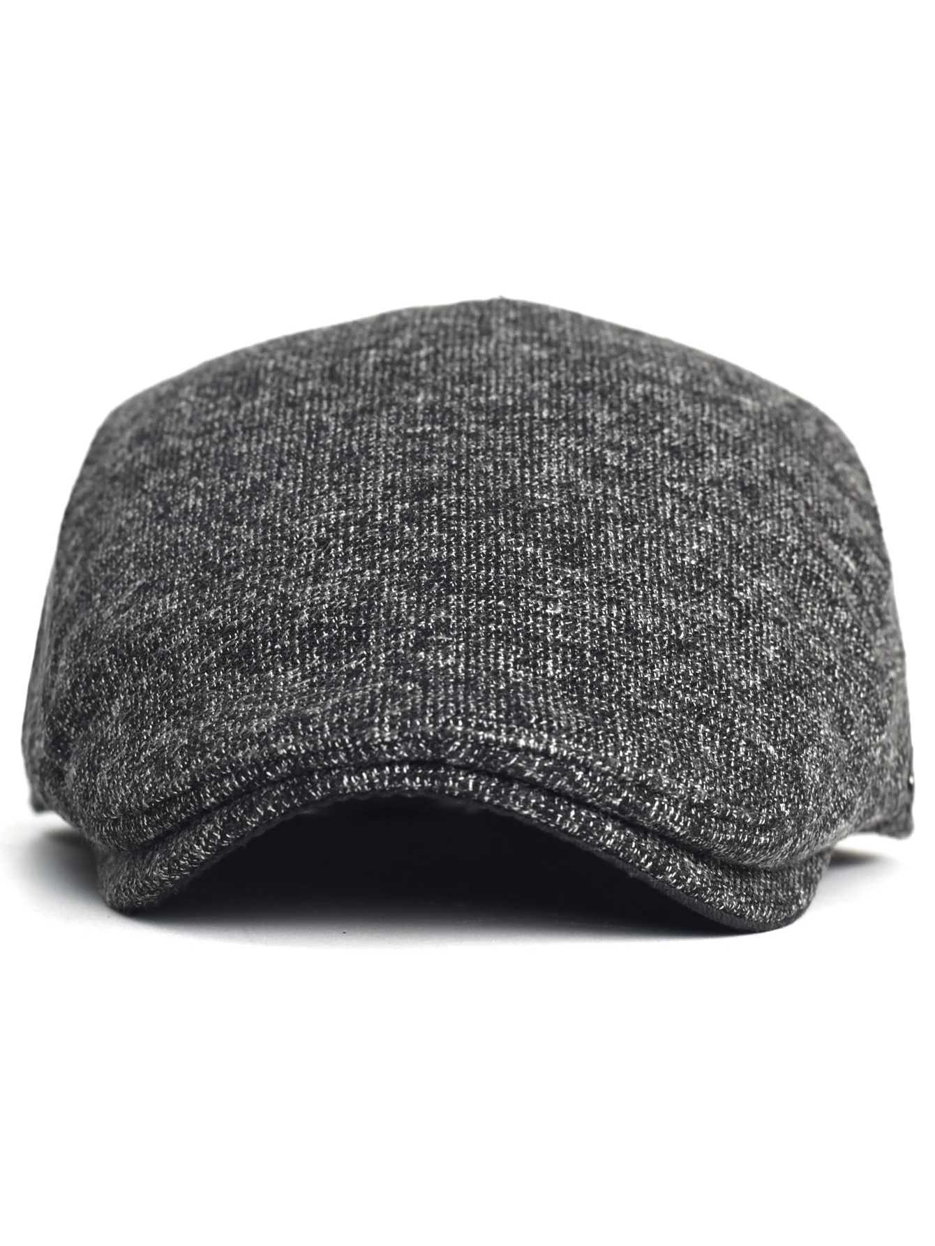 Caps Hats Autumn winter thick and warm news boy hat mens soft beret casual and fashionable detective hat retro driver flat hat H241223