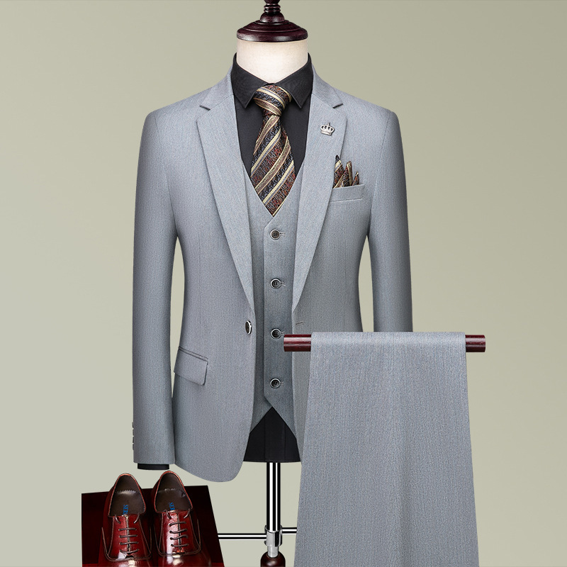 K843 Men's Slim Fit Casual Suit Jacket - Trendy High-End Design for Spring & Autumn