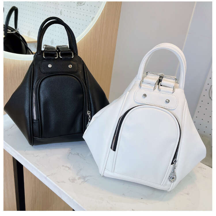 Women's Bags Handbag Casual Soft Leather Women Backpacks Fashion Solid Color Zipper Design Student Schoolbags Portable Travel Backpack