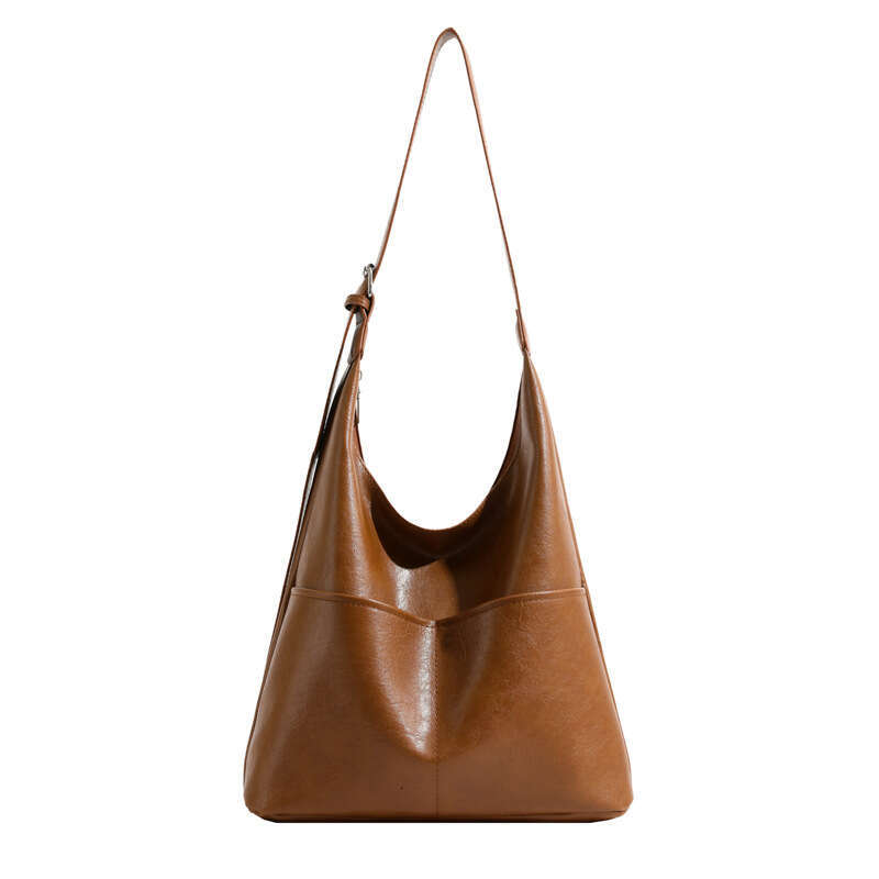 Retro Underarm Women's New Personalized Ins Fashion Tote Bag, Niche Large Capacity Mother Child Shoulder Bag