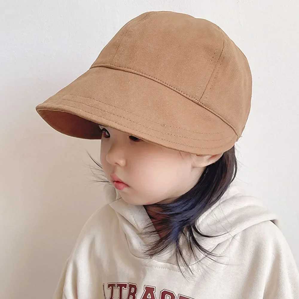Caps Hats 1-3Y Spring Summer Sun Hat Beach Preschool Baby Baseball Hat Children Visor Hat Girls Travel Children Sun Hat H241223
