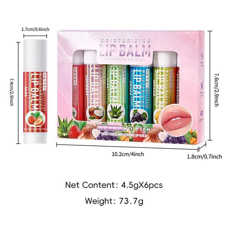 Fruit Lip Balm Suit With Moist Lips Day And Night To Prevent Weather-shack Fruit Lasting Moisturizing Lip BalmXJ241223