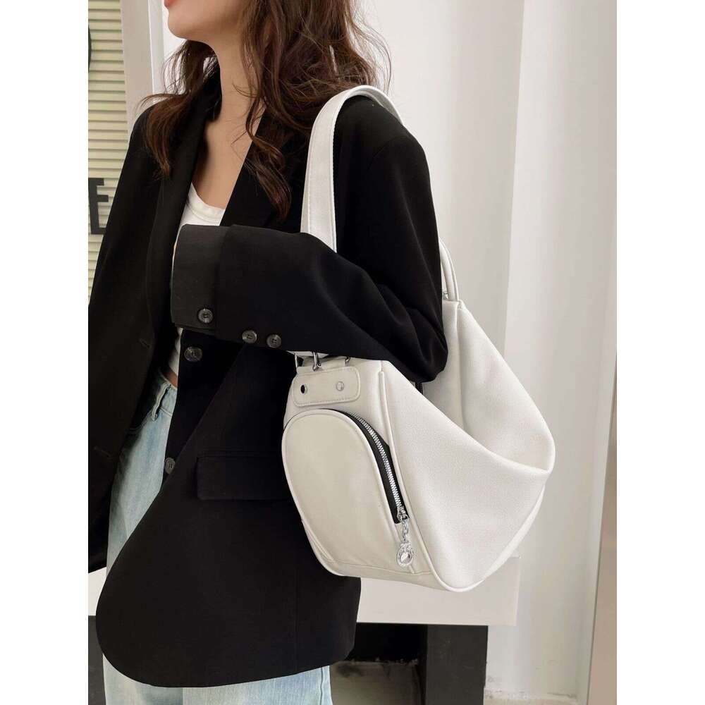 Women's Bags Handbag Casual Soft Leather Women Backpacks Fashion Solid Color Zipper Design Student Schoolbags Portable Travel Backpack