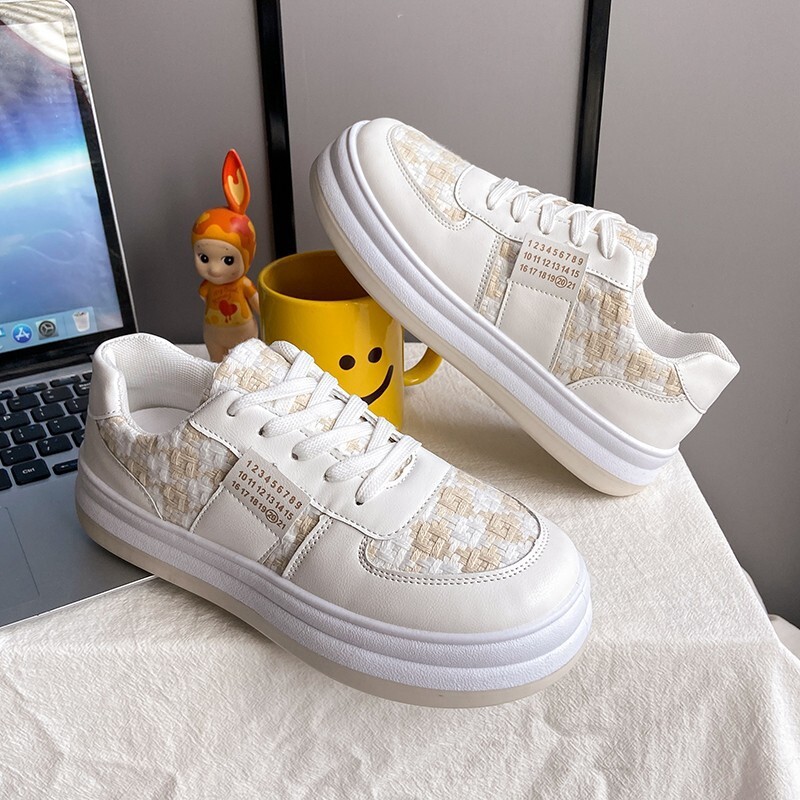 Ddmywed Small White With A Niche Design Sense For Women New Spring And Autumn Versatile Student Canvas Ins Trendy Board Shoes Chinese Brand Shoes F122