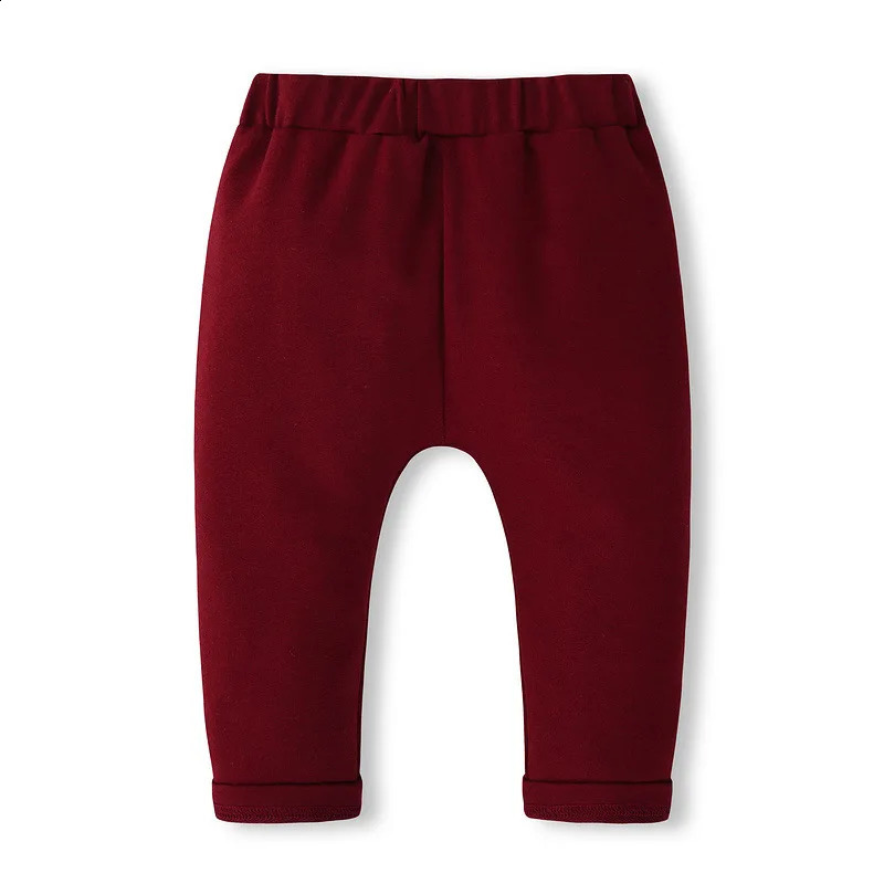 2Piece Set In Spring Baby Boy Clothes 0 To 3 Months Fashion Red Gentleman Long Sleeve Tie TopsPants born Outfit BC2465-1 241223