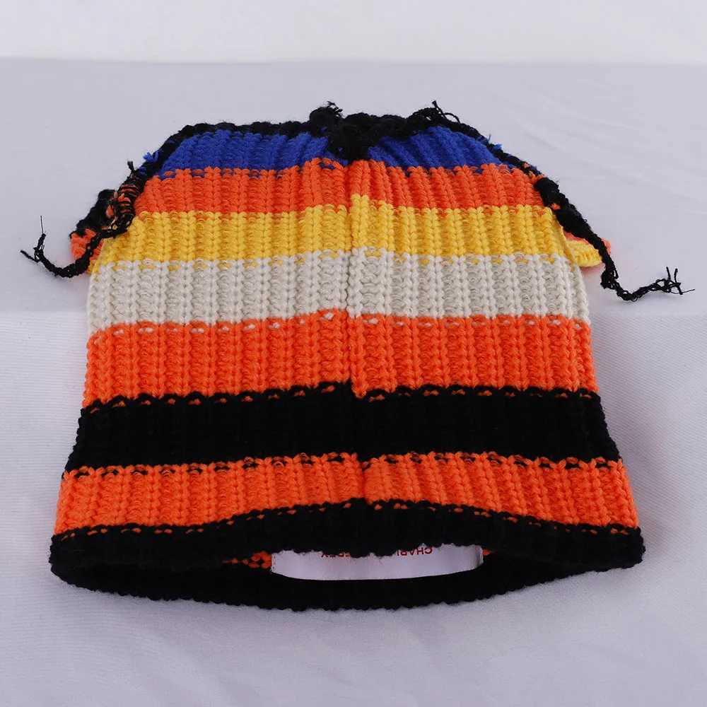 New Cat Ear Knitted Hat Warm Pig Ear Wool Hat Cute Fashion Hoodie Niche Design Hip Hop Personalized Cold Hat M241223