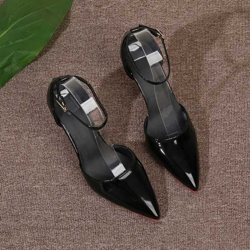 Red Bottom High Heels Shoes for Ladies Pointed Toe Black Sexy Summer Supper High Sandals Femininas Outdoor Spring SummerC241223