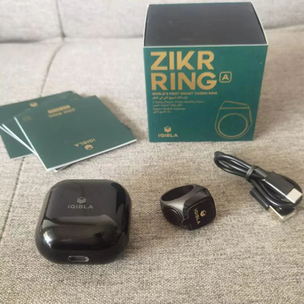 Smart Tally Counter for Muslims Zikr Ring Digital Tasbih Counter 5 Prayer Time Reminder Tasbeeh Counters Islamic Muslim Eid Gift 241220
