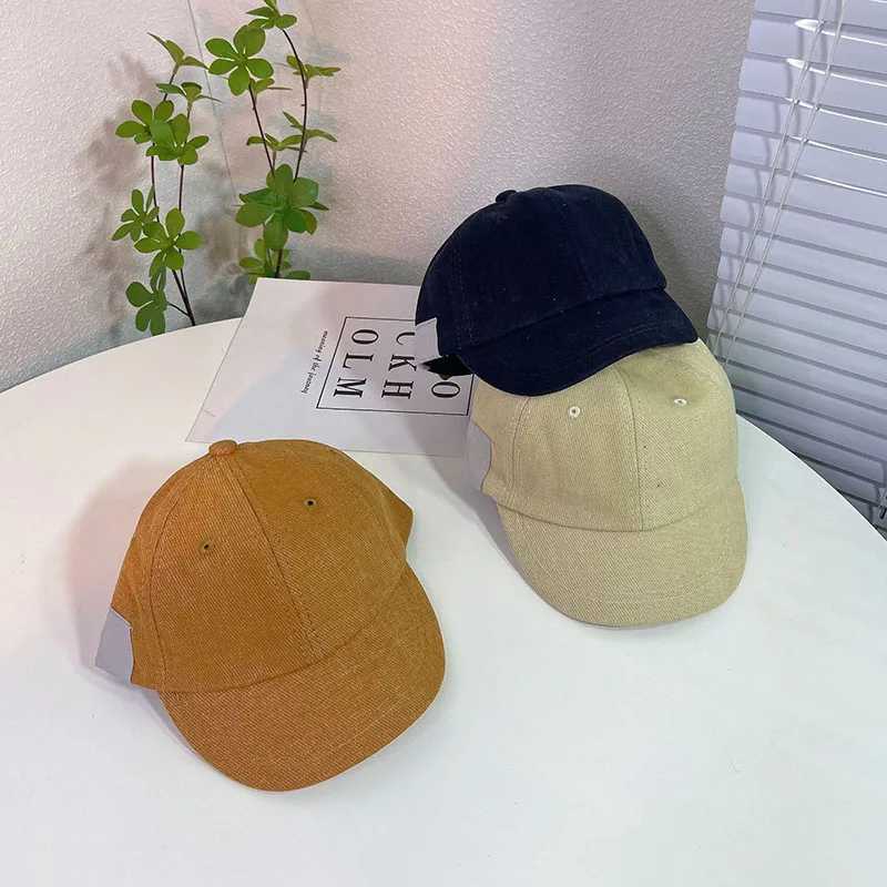 Caps Hats Baby Baseball Hat Kids Boys Sun Protection Cap Summer Soft Cotton Adjustable Children Girls Peaked Caps H241223