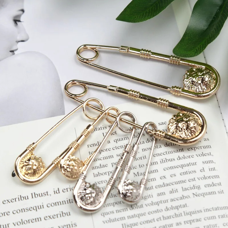 Retro Style Brooch Pin Fashion DIY Safety Pins Women Waist Closing Artifact Men Suit Jacket Decoration Simple Anime Jewelry 241220