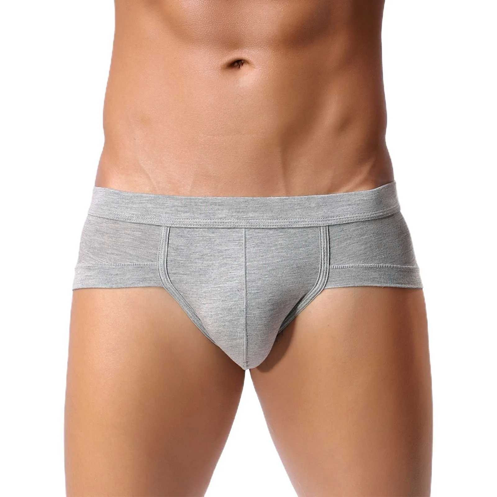 Mens triangle underwear mens solid color underwear U-shaped low waist underwear plus size mens underwear fast shipping W241223