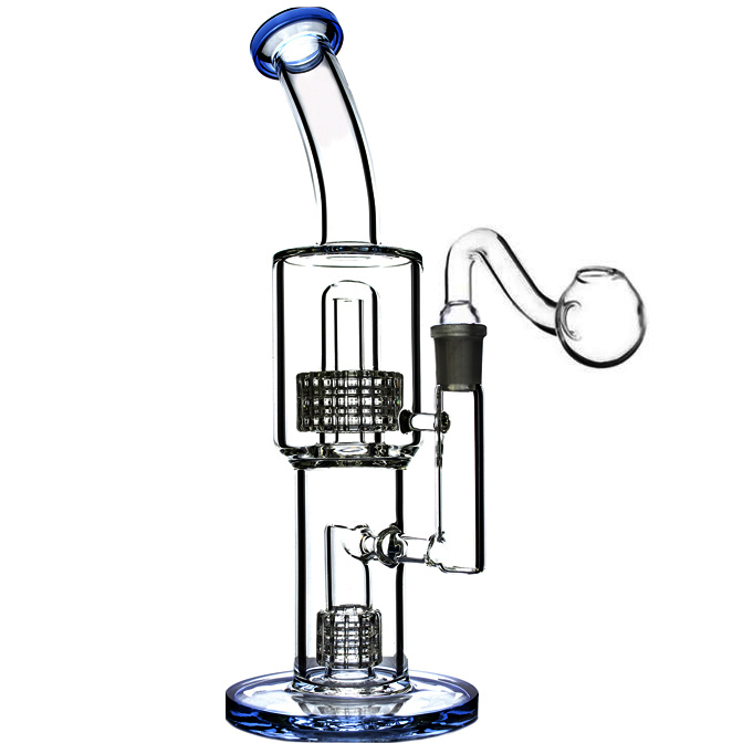 Recycler Dab Rigs heady Bong Hookahs Arm Tree Thick Glass Water Bongs Water Pipe Oil Rig Downstem Perc with 14mm Joint