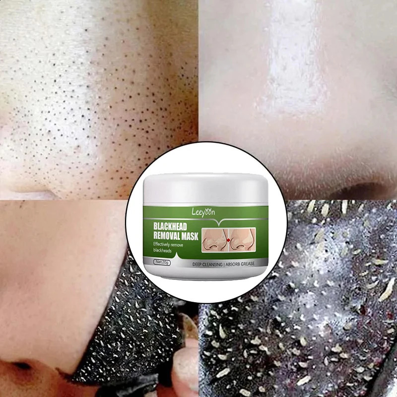 Black Head Removal Nose Cleansing Skin Shrink PoresAcne Care Facial Blackhead r Mask Black Peel off Mask 241223