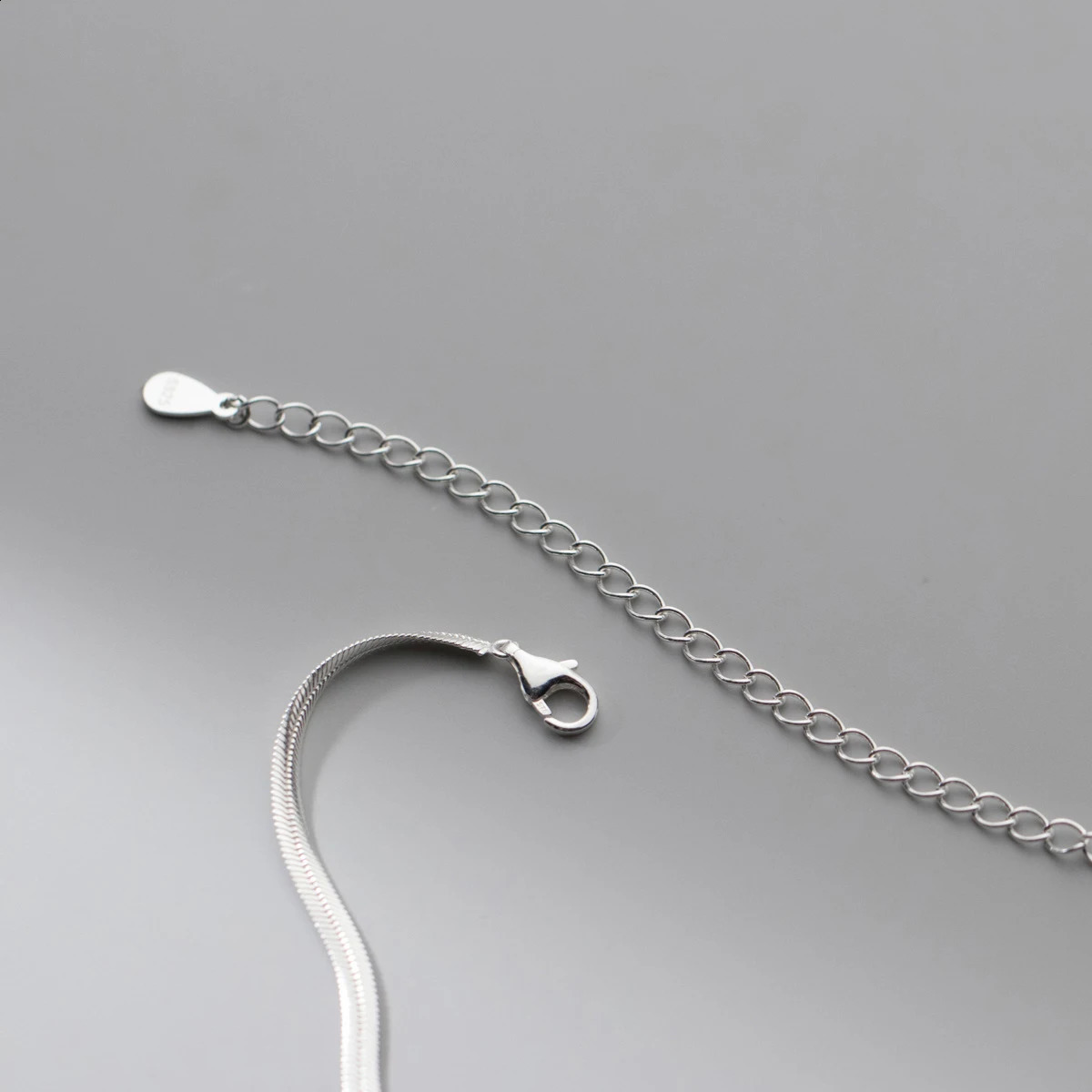 MODIAN 925 Sterling Silver Simple LOVE Heart Pendant Necklace Fashion Snake Chain Necklace For Women Fine Jewelry 241220