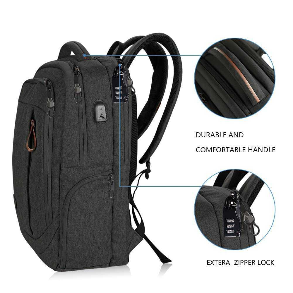 New Multifunctional Laptop Bag Backpack Student Large Capacity Travel Bags Male and Female Back Pack with Usb 241223