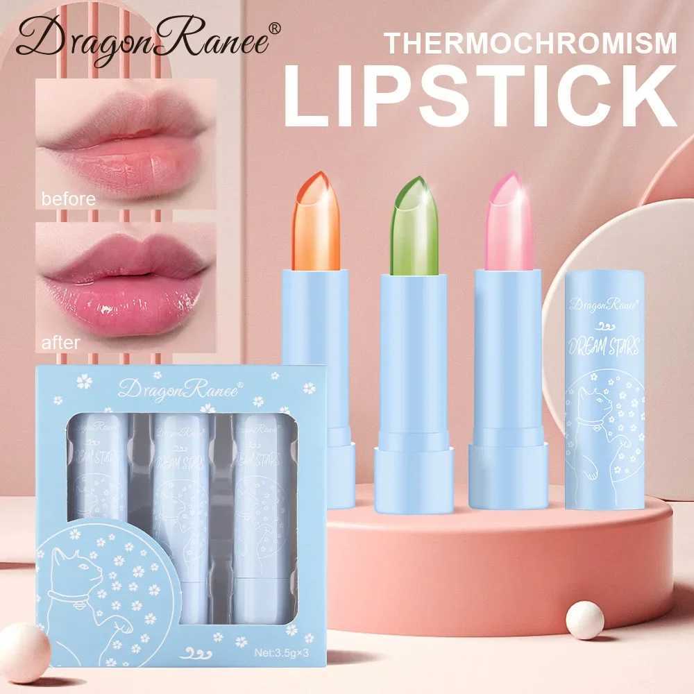 3 pieces/box jelly color lipstick set moisturizing temperature color changing magic lipstick mirror lipstick waterproof lipstickW241223