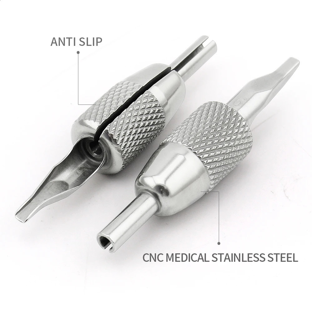 2m CNC Unibody 304 Stainless Steel Tattoo Grip Autoclavable and Reusable Grade 241223