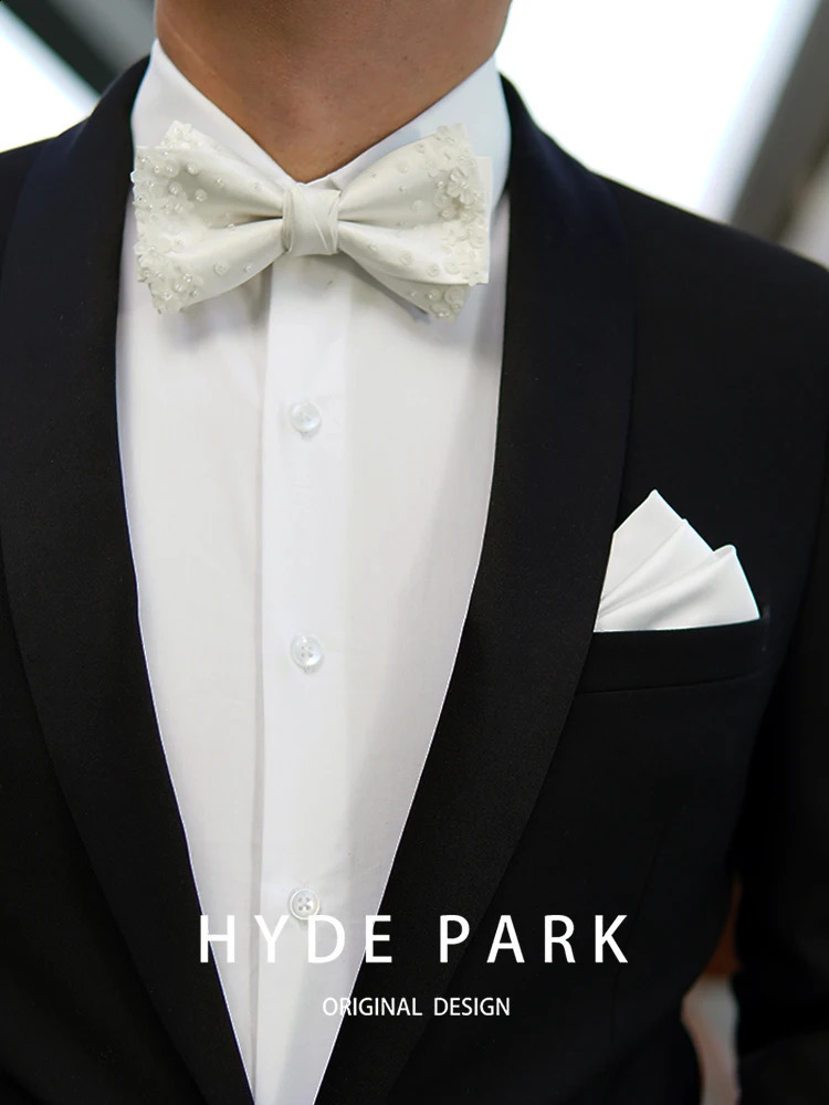 High quality butterfly white wedding gift used for beauty heavy industrial beads mens bows 241220