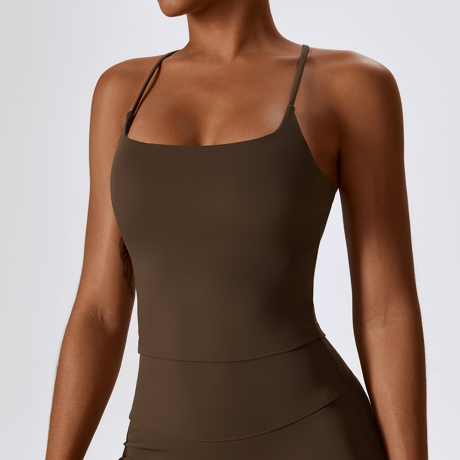 Women's Thin Push Up Exercise Vest Exposed Navel Underwear Designer Breathable Beauty Back Bra