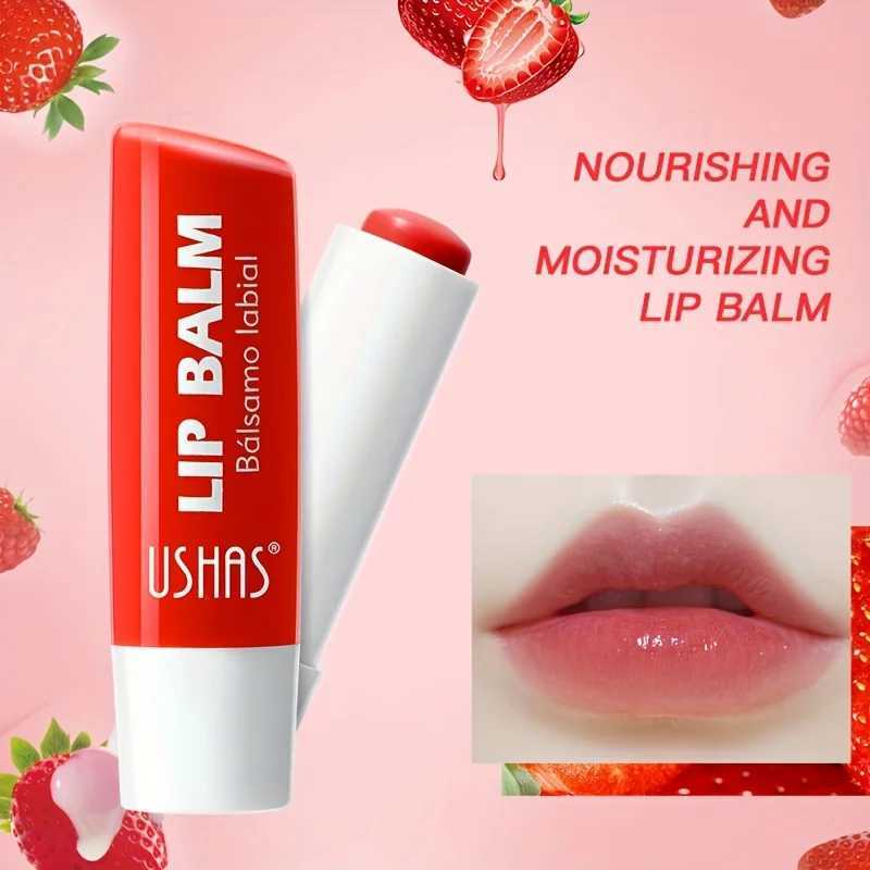 USHAS 4 Fruit Flavors Lip Balm Hydrating Moisturizing Lip Balm Autumn Winter Exfoliate Natural Ingredients Lip Care ToolsXJ241223