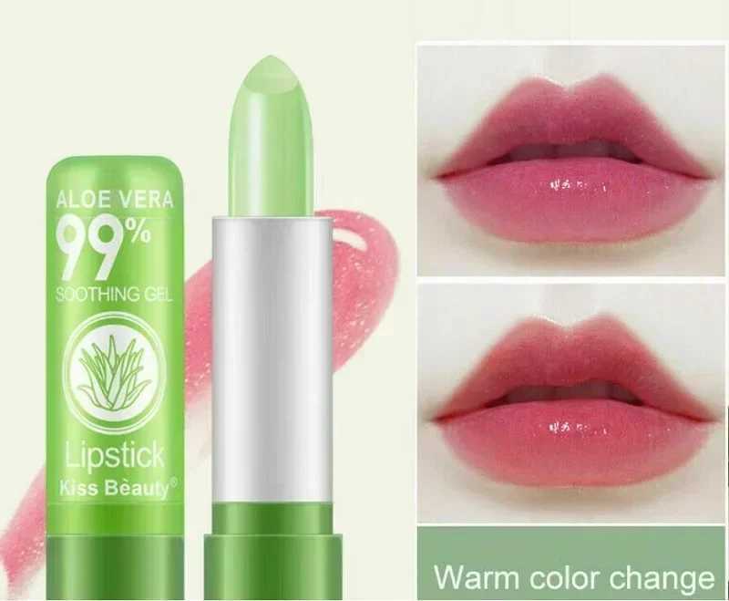 1 piece of moisturizing lipstick Long lasting natural aloe lipstick Color mood change Long lasting moisturizing lipstick makeupW241223