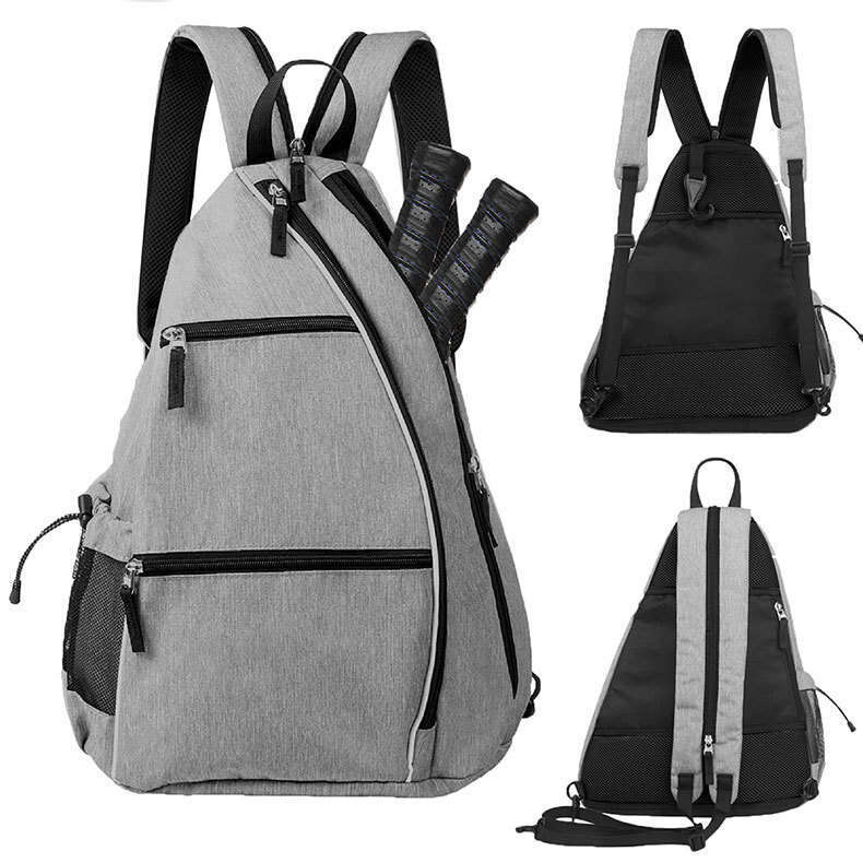 Racket Ball Triangle Backpack Tennis Badminton Single Shoulder Pick Sports Bag