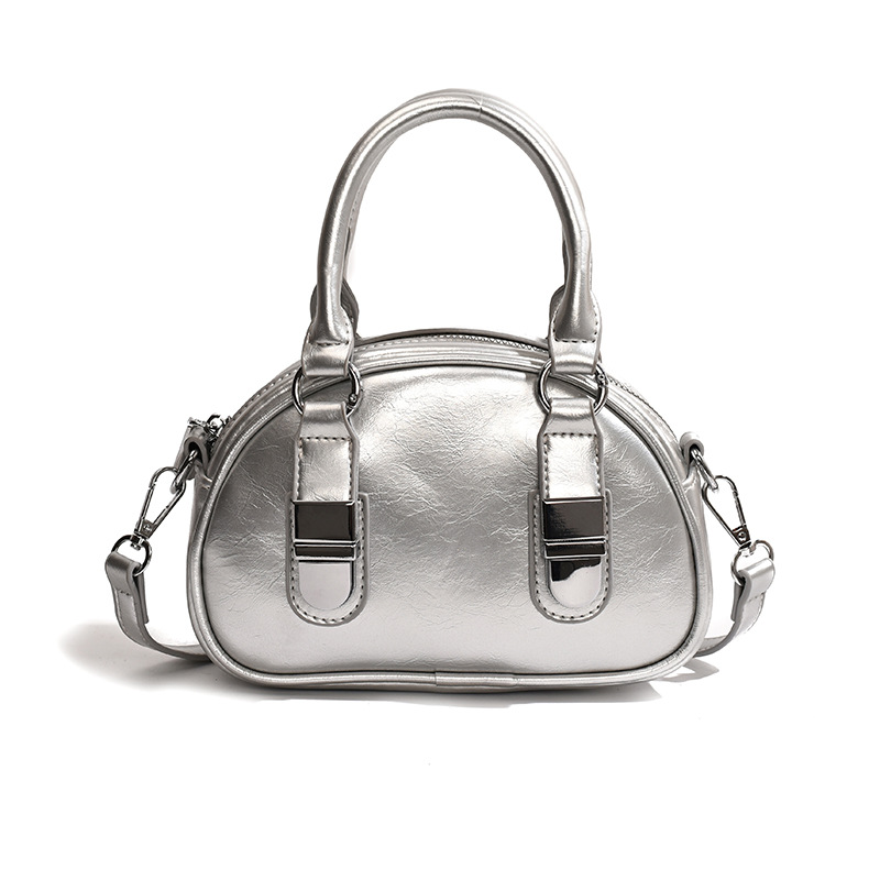 Free shipping 2025 new Single Shoulder Bag for Women black flap fashion square bag Handheld bowling shell crossbody bag