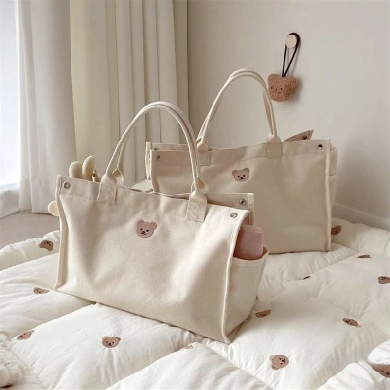 Canvas Mommy Bag Baby Nappy Bags for born Diaper Organizer Babies Accessories Stroller Tote Bag Mom Handbags 241220