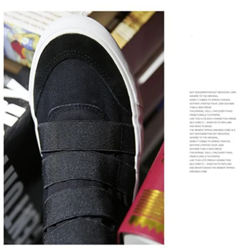 New 2025 High Top Men Flats Slip On Casual Male Canvas Shoes Plimsolls Espadrilles Man Trainers Atillas Hombre
